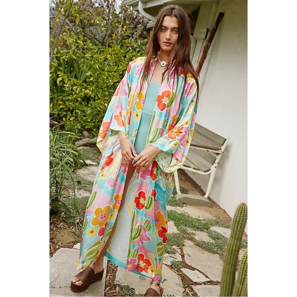 FREE PEOPLE ~Spell Margi Hour Maxi Robe (NWT) - Picture 3 of 8